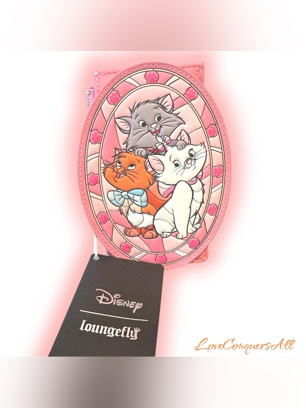 Loungefly Disney The Aristocats Stained Glass Large Card Holder